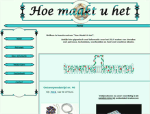 Tablet Screenshot of hoemaaktuhet.com